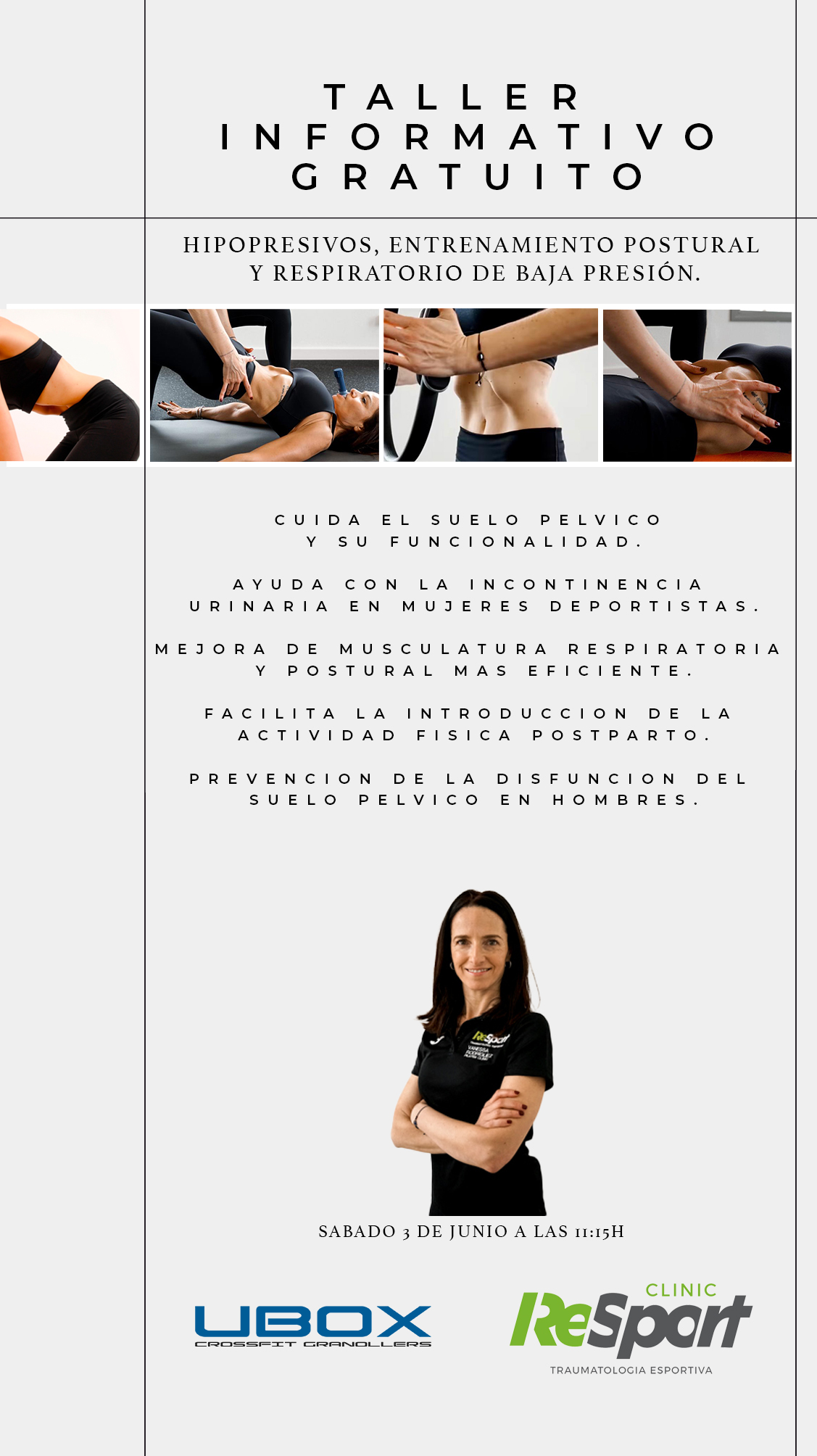 UBOX Granollers - Tallers gratuito hipopresivos