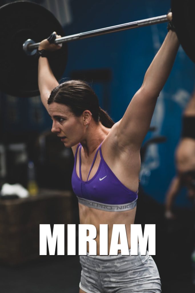 Miriam, atleta de UBOX Granollers